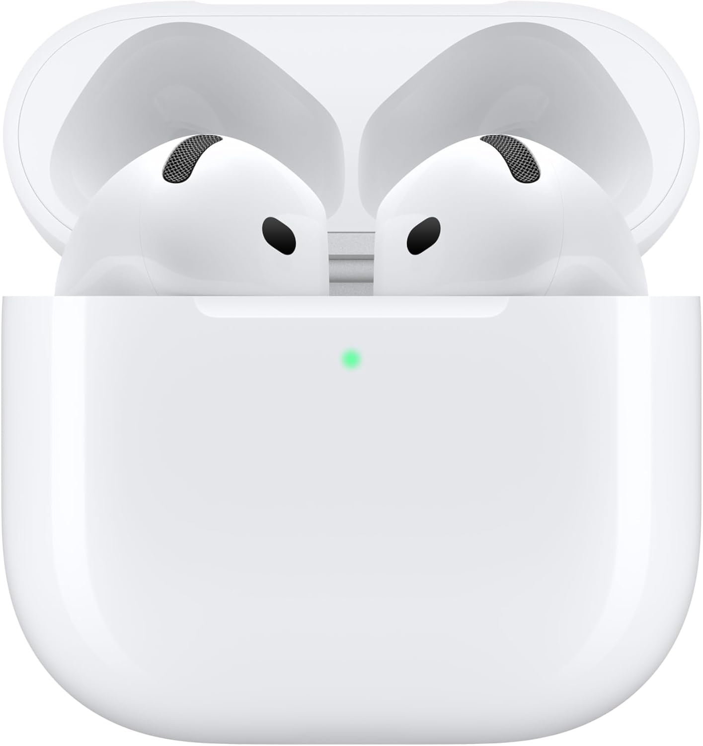 Apple AirPods 4 Écouteurs sans Fil, Casques et écouteurs Bluetooth, Audio Spatial personnalisé, résistance à la Transpiration et l’Eau, boîtier de Charge USB-C, Puce H2, Jusqu’à 24 Heures d’autonomie