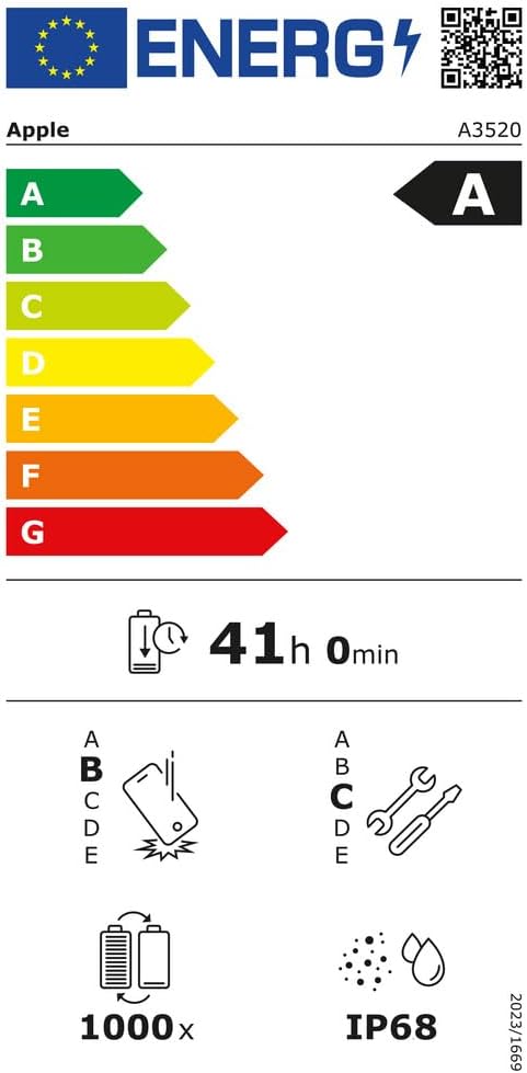 Apple iPhone 17 256 Go : Écran 6,3 Pouces, Puce A19, Caméra Avant Center Stage, Meilleure résistance aux Rayures, Autonomie d’Une journée ; Noir