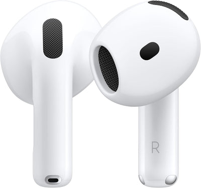 Apple AirPods 4 Écouteurs sans Fil, Casques et écouteurs Bluetooth, Audio Spatial personnalisé, résistance à la Transpiration et l’Eau, boîtier de Charge USB-C, Puce H2, Jusqu’à 24 Heures d’autonomie