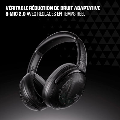 JBL Tour One M3, Casque Bluetooth sans Fil Supra-auriculaire, réduction adaptative du Bruit, 70 h d’autonomie, Confort Optimal, Son Spatial 360, Suivi des mouvements, Compatible USB-C, Noir